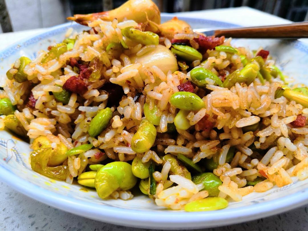 小时候的酱油炒饭