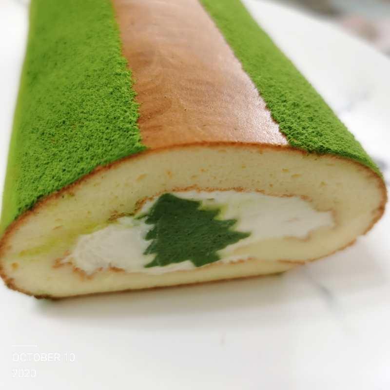 日式抹茶浮云卷的做法