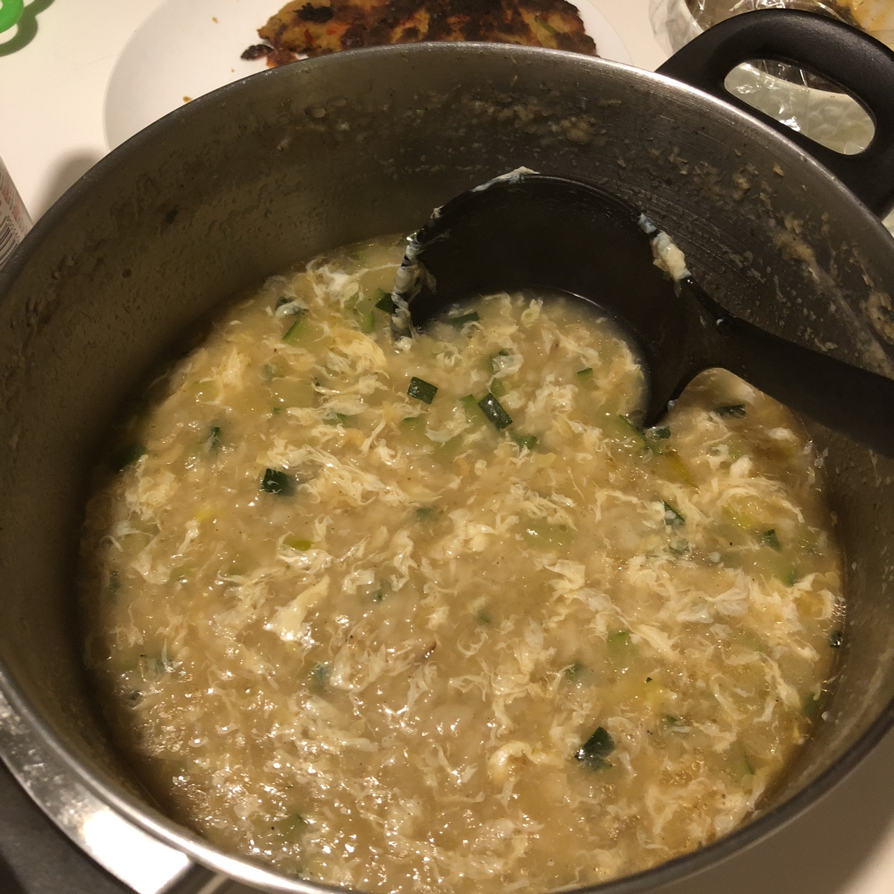 独门虾皮西葫芦疙瘩汤