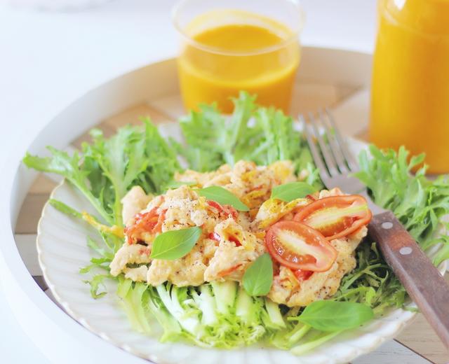 香滑彩椒鸡蛋的做法