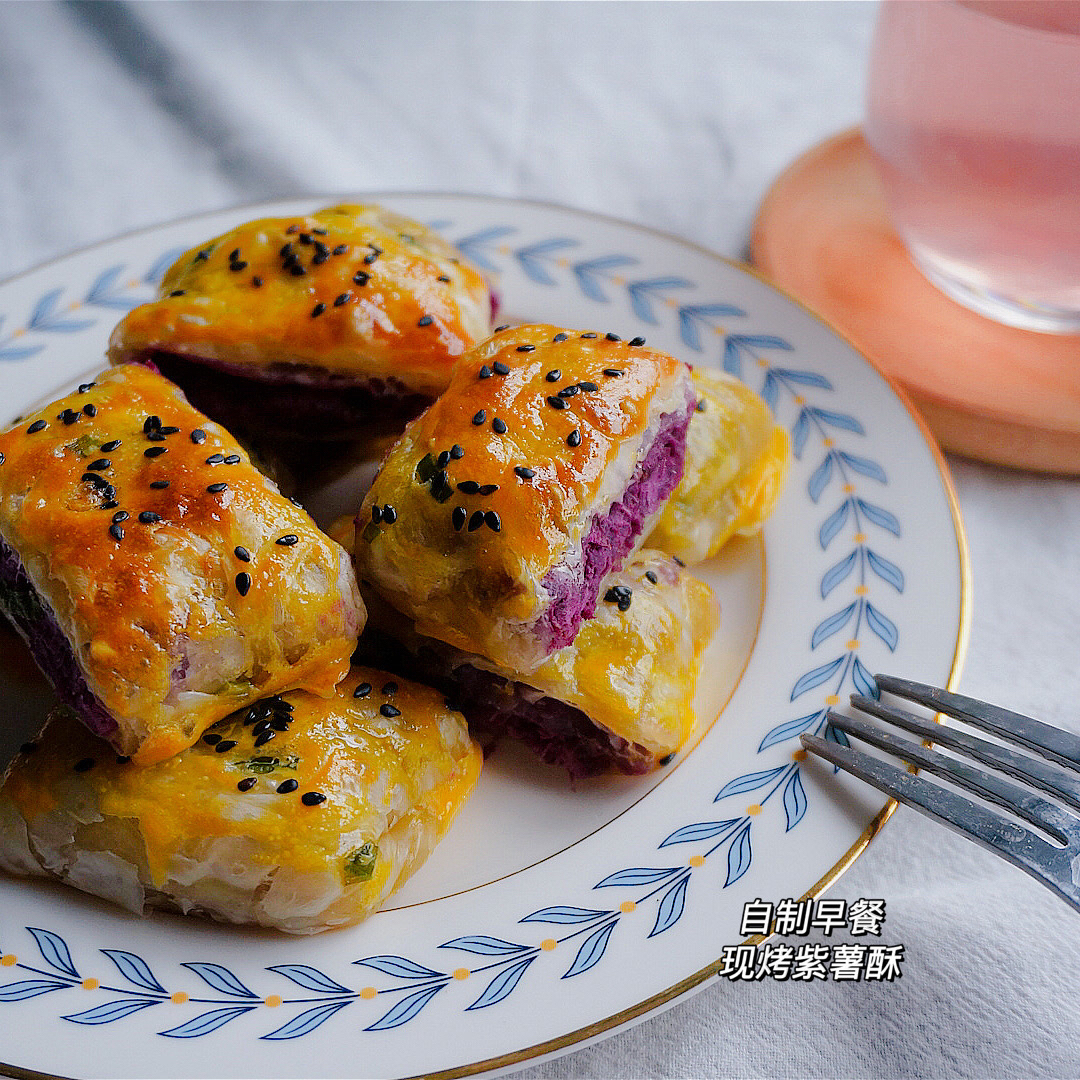 超级快速的紫薯酥