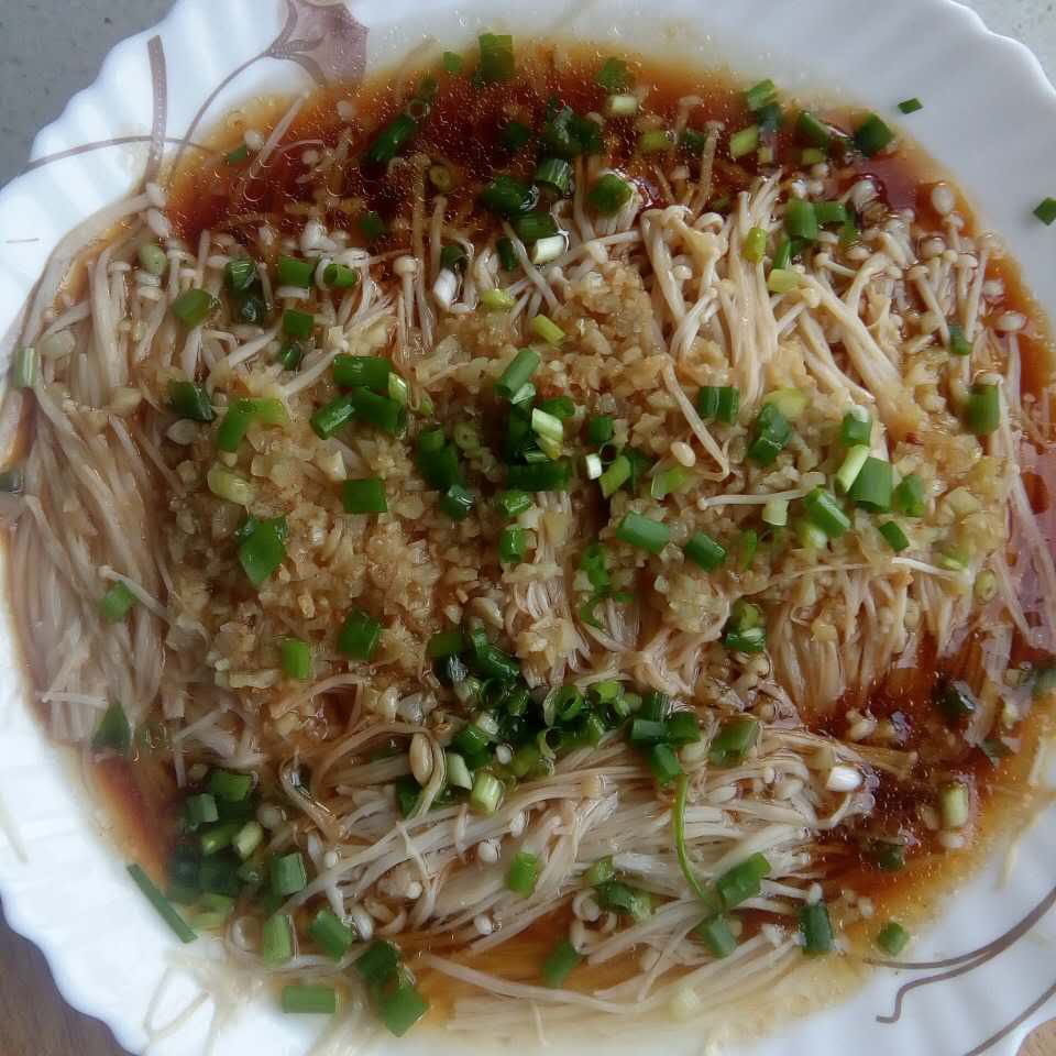 蒜蓉蒸金针菇