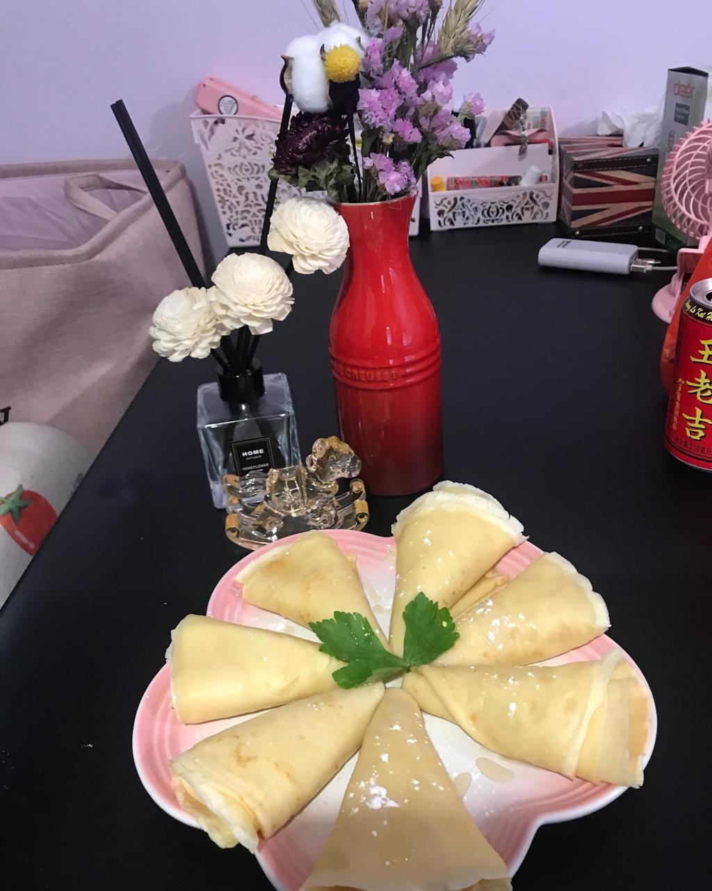 早餐水果可丽饼