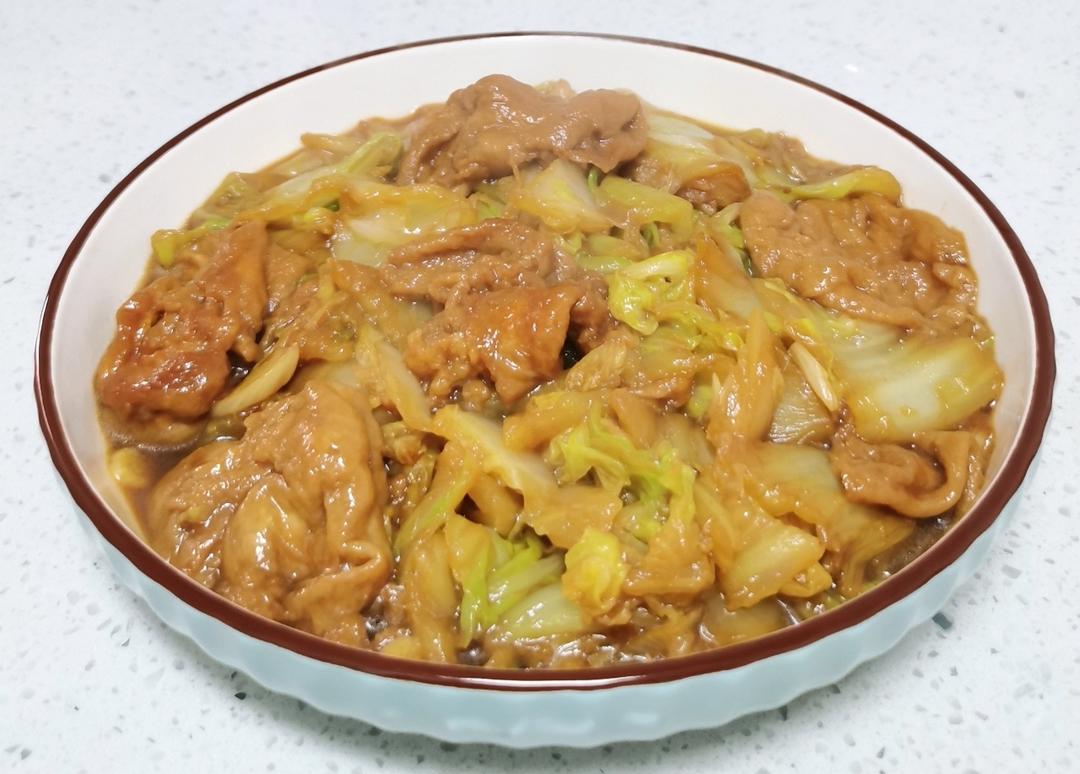 白菜烧面筋