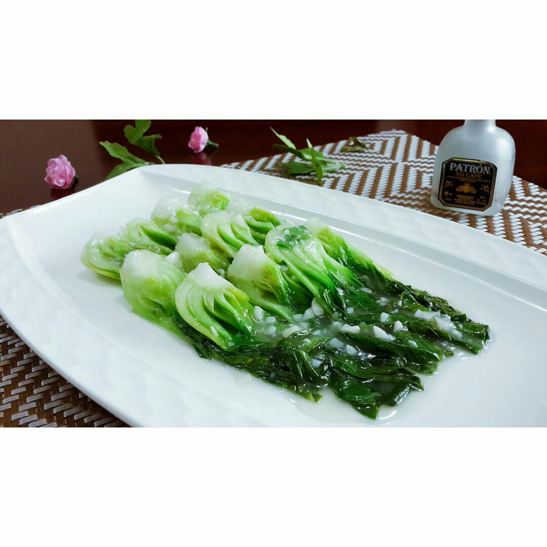 蒜蓉扒油菜的做法
