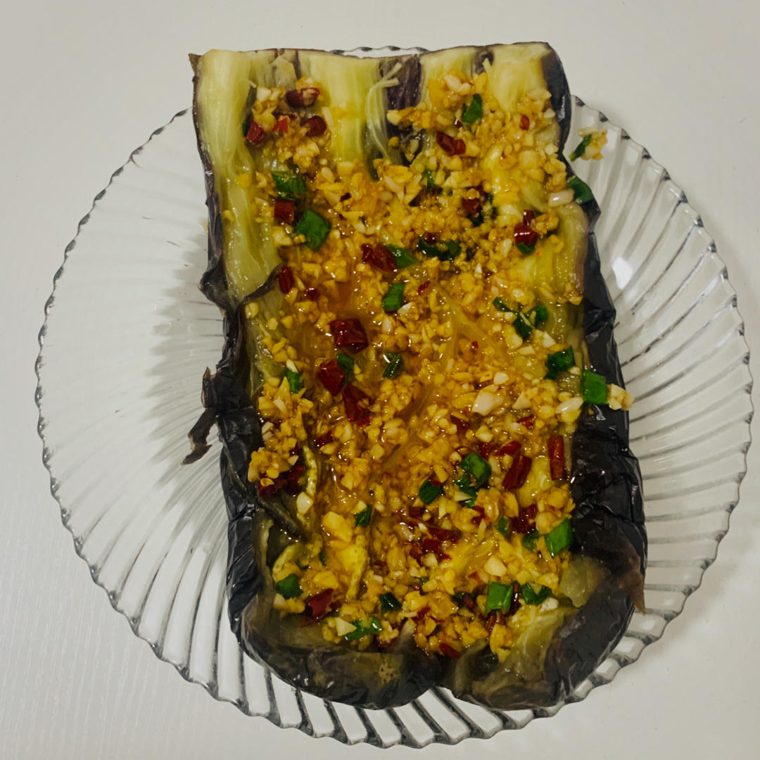 超级下饭的飘香剁椒蒜蓉蒸茄子🍆