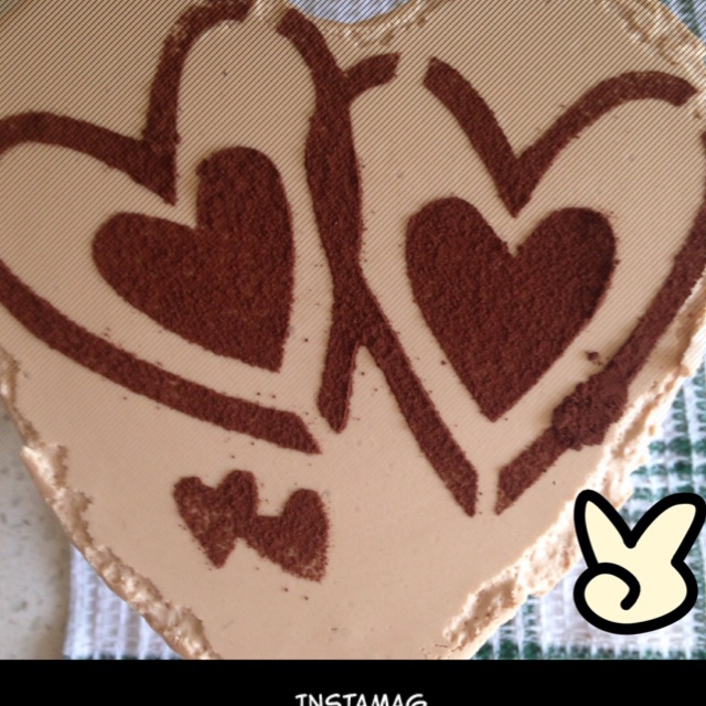 摩卡冻芝士蛋糕（6寸方形慕斯模）