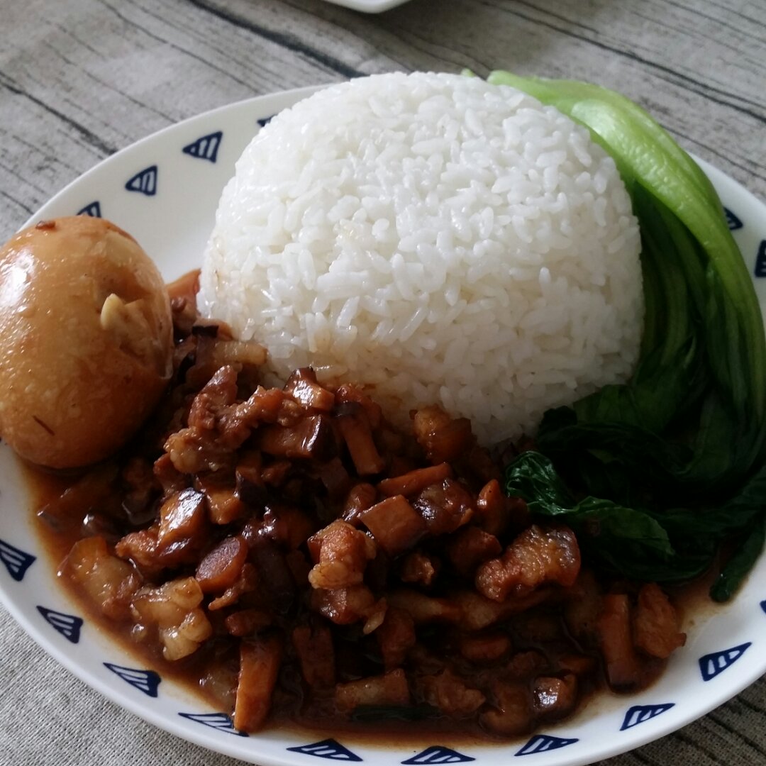 洋葱酥卤肉饭