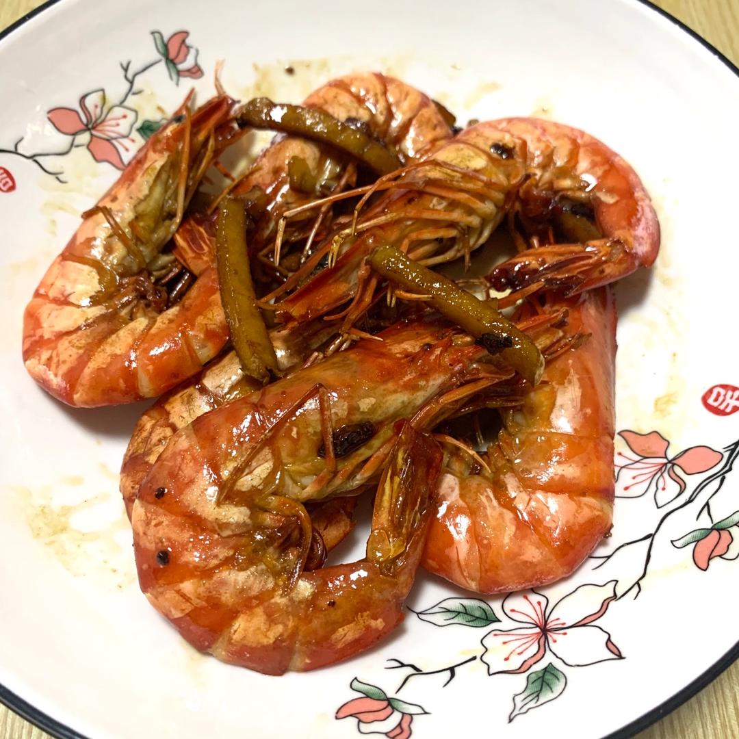 干烧大虾（黑虎虾）