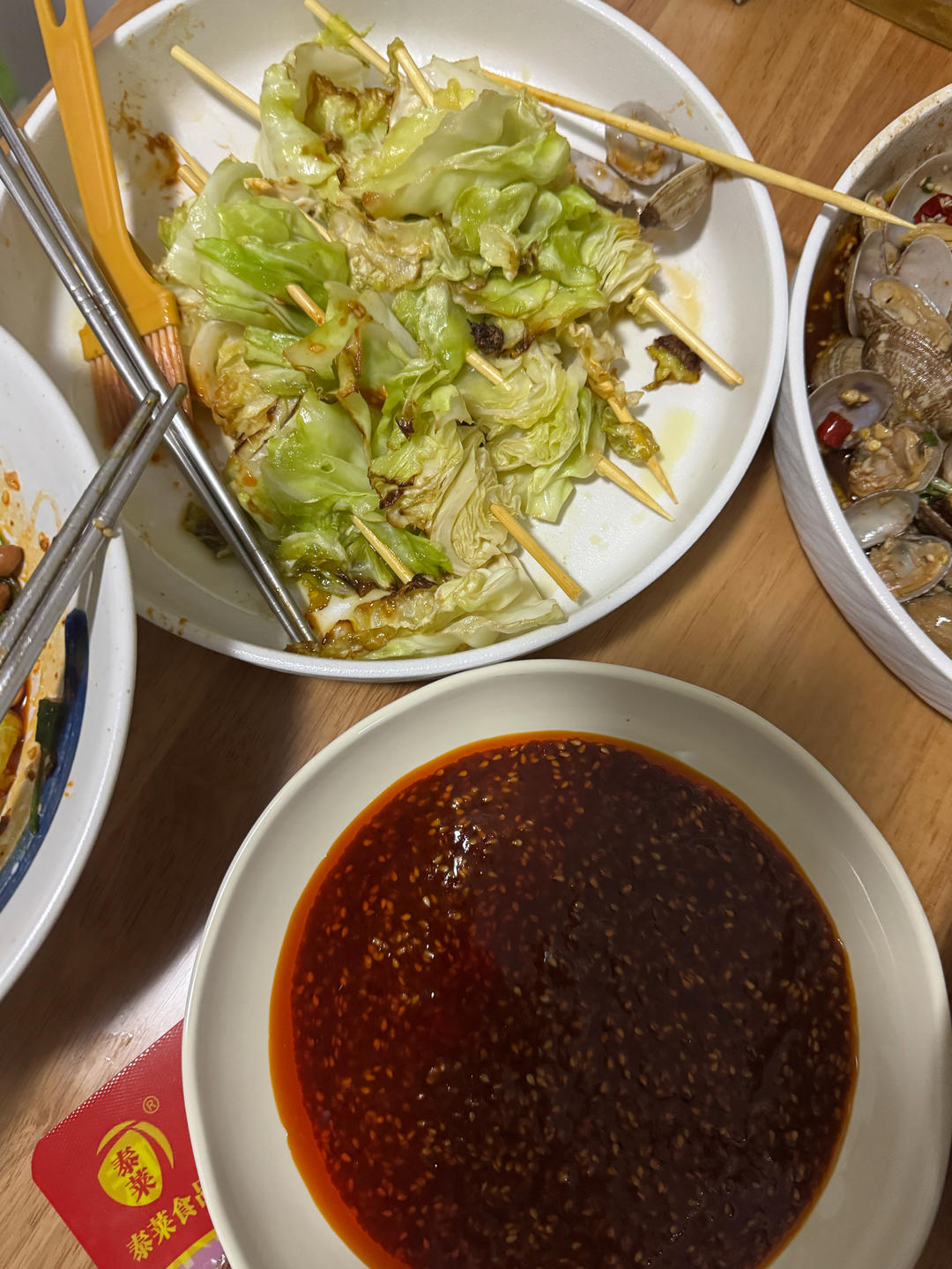 街头小吃「炸包菜」👍👍👍