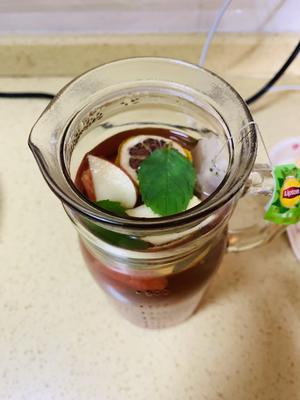 高颜值火龙果西瓜水果薄荷茶的做法 步骤5