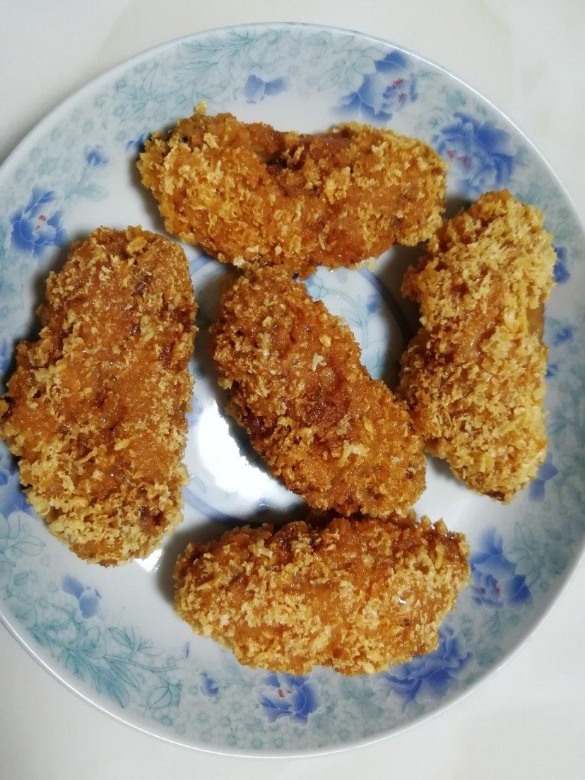 面包糠炸鸡翅