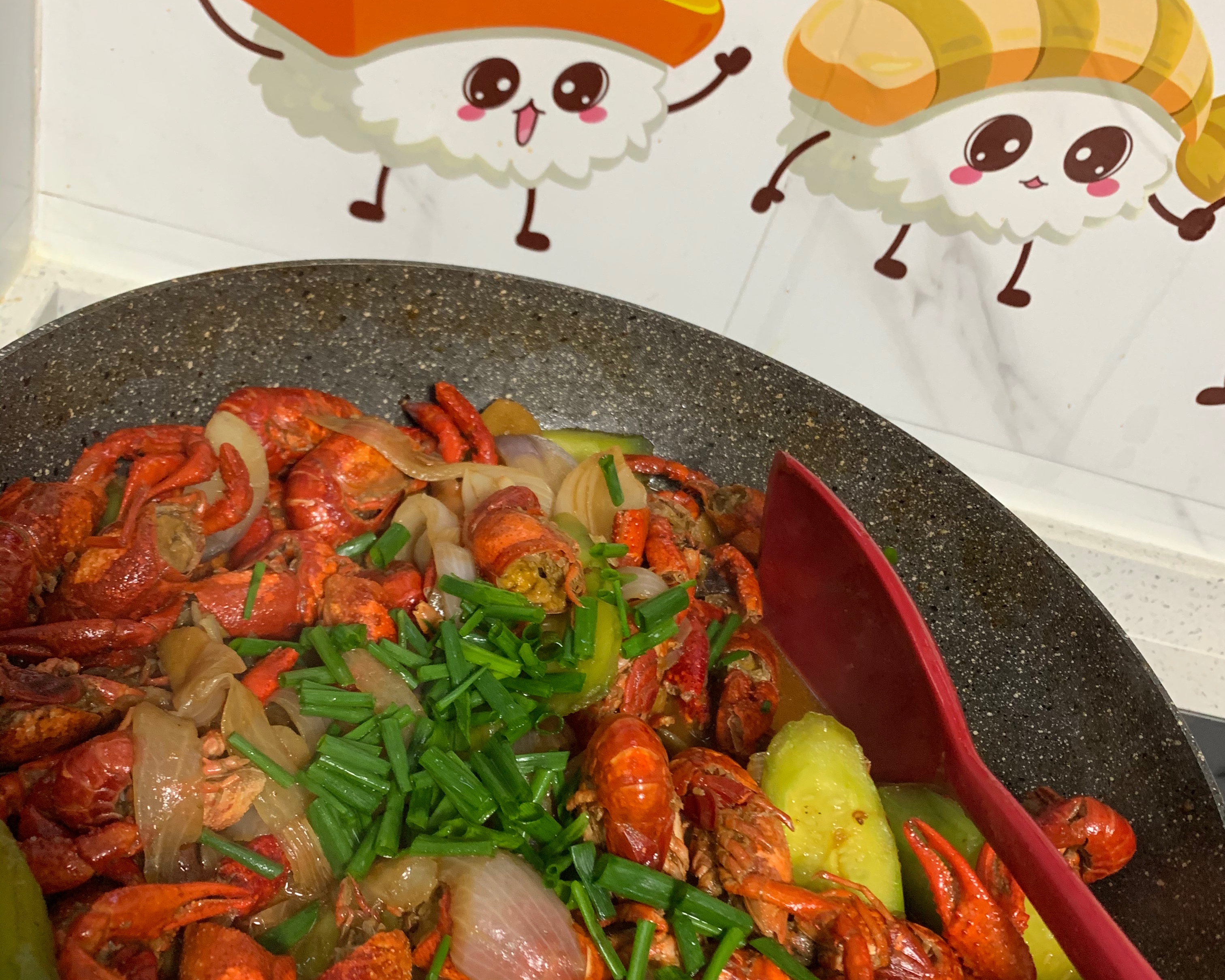 小家庭自己吃留黄小龙虾🦞两个人一盘菜的做法 步骤10