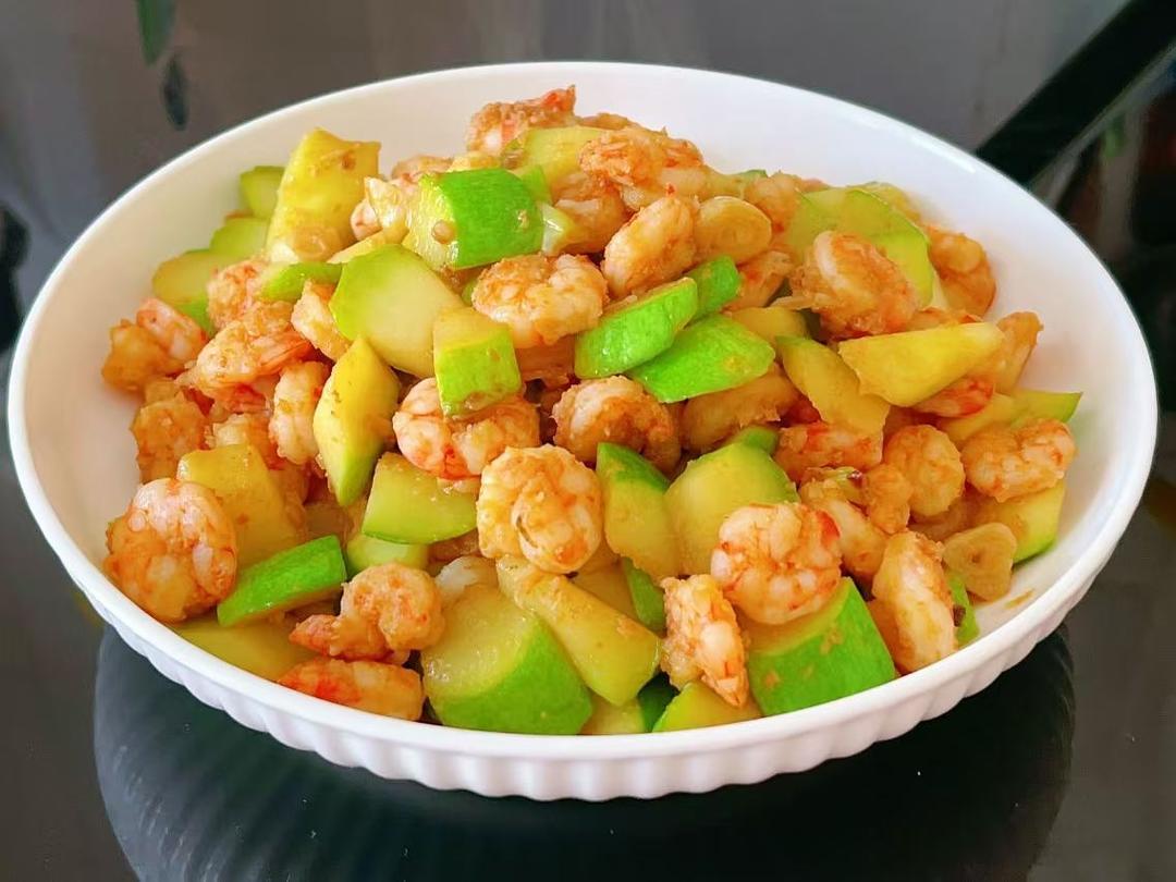 角瓜虾仁&西葫芦角瓜斑节虾仁(瘦身减脂)的做法
