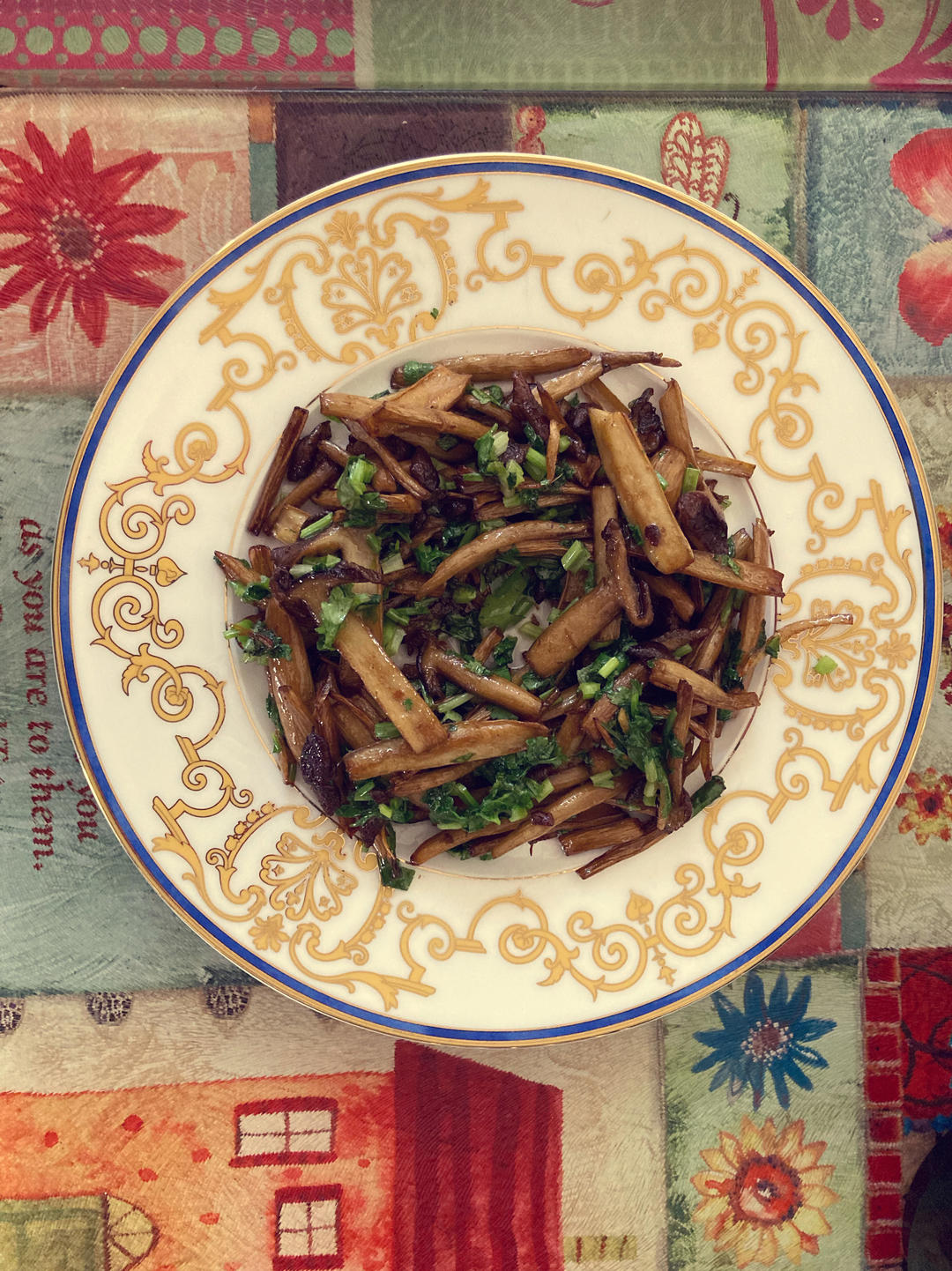 干煸茶树菇