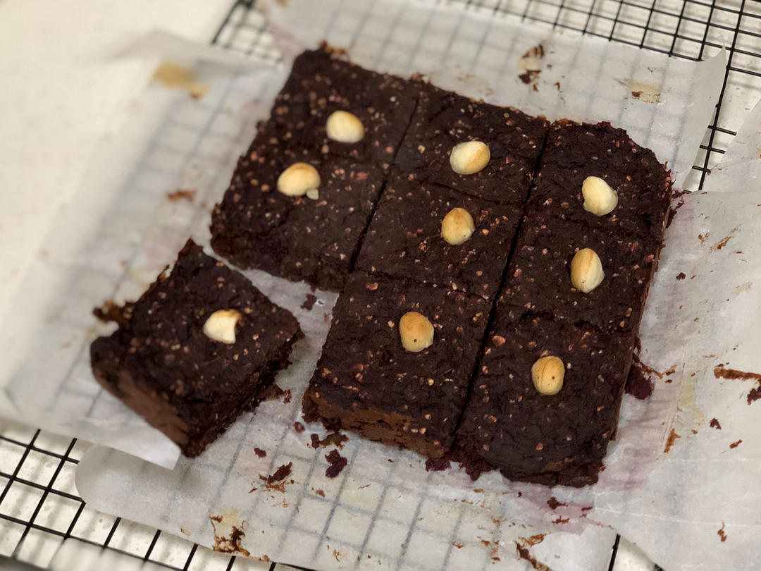 好吃不胖！低卡甜点｜红薯燕麦布朗尼