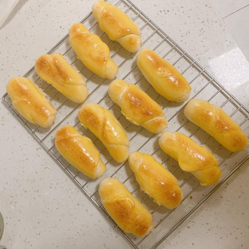 手揉小小牛角包🥐（牛奶面包配方）