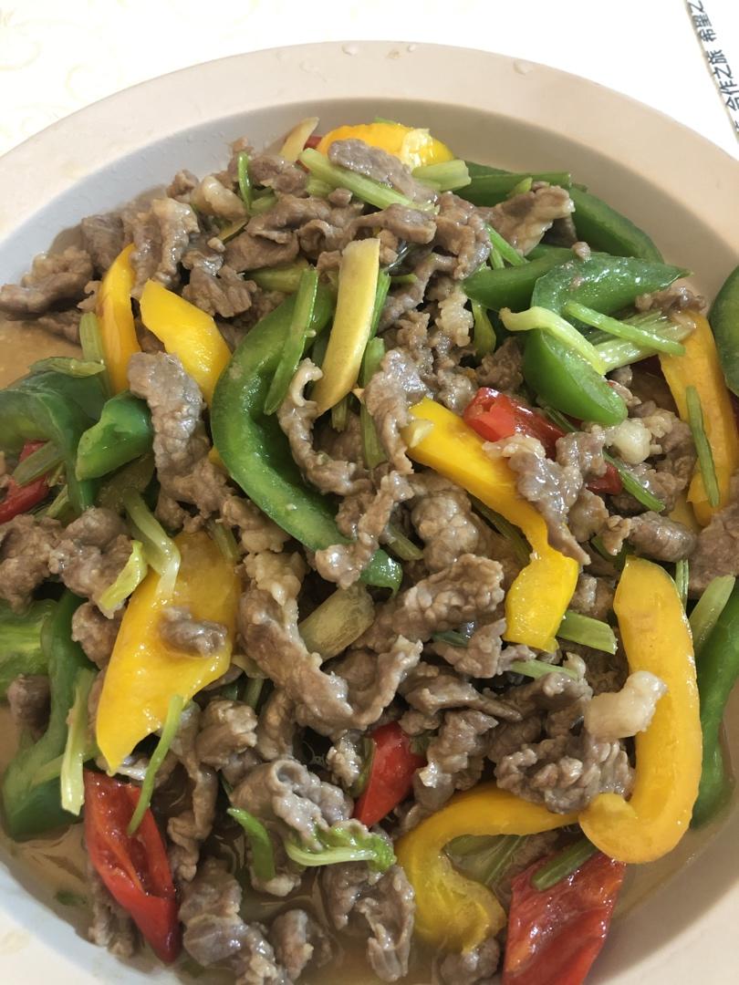 嫩滑版炒牛肉片、不需要大火爆炒、