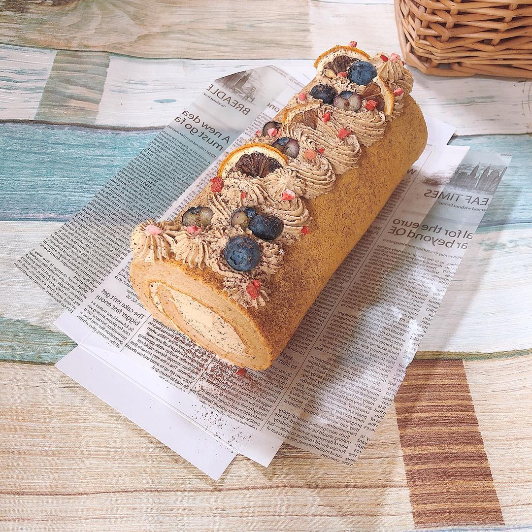 秋意浓浓红茶奶冻蛋糕卷🍂的做法