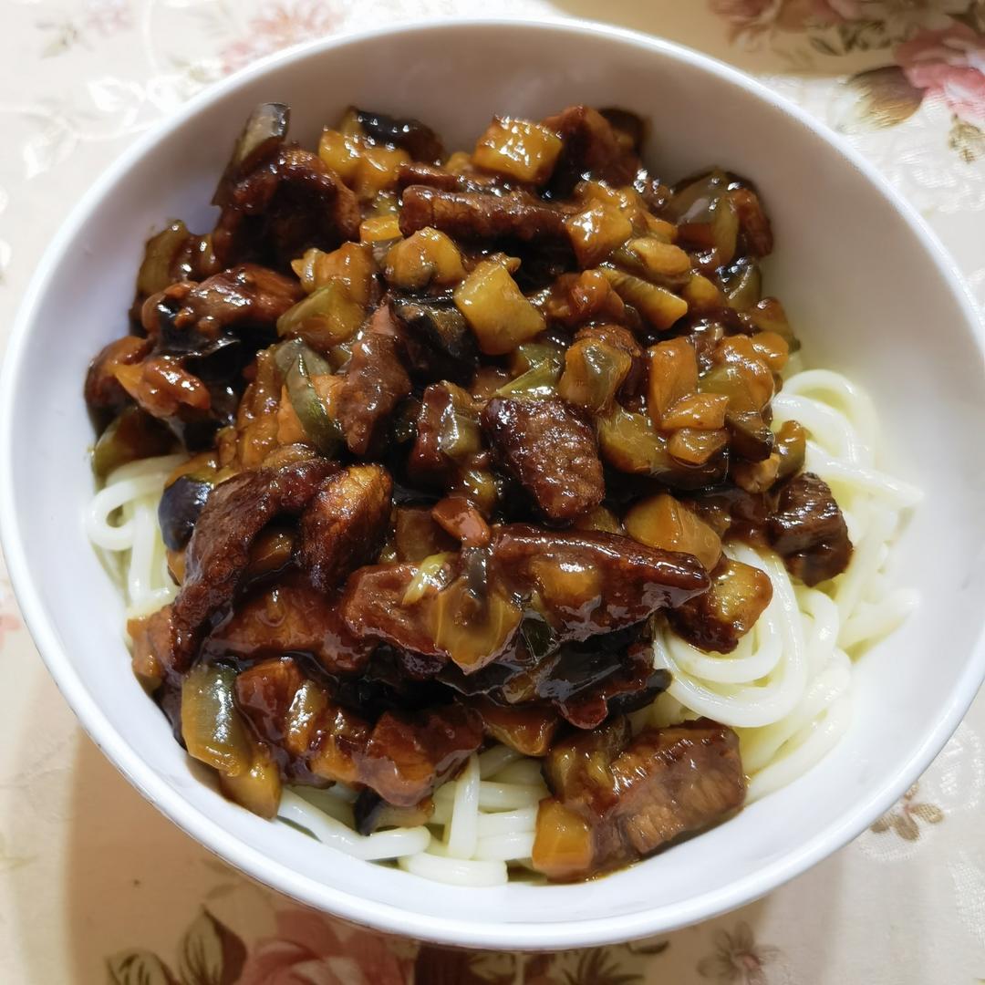 青椒肉丝面