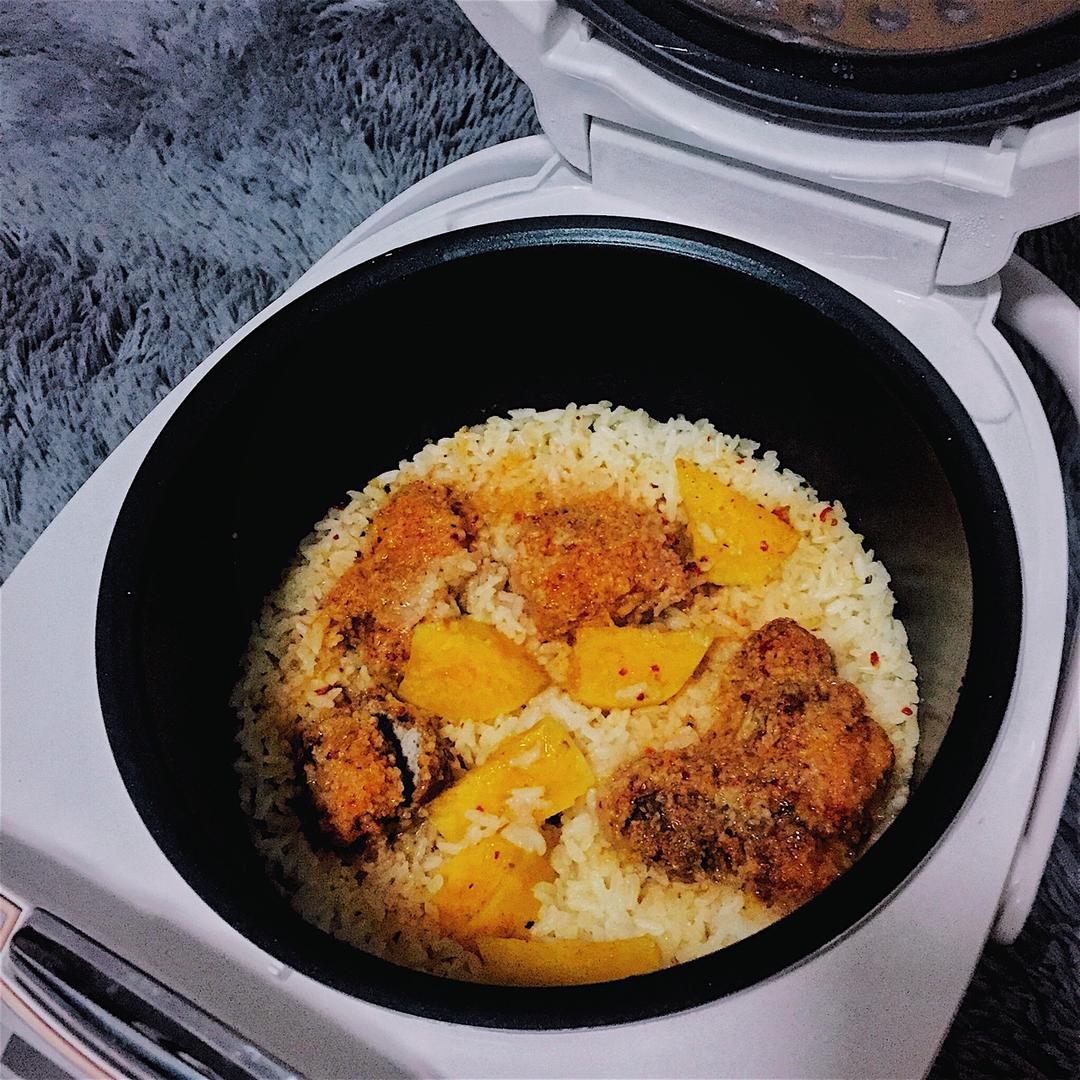 喷香排骨焖饭（爆好吃）