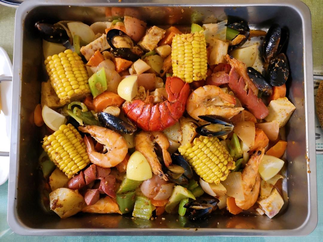 Seafood boil - 美式煮海鲜-Cajun style