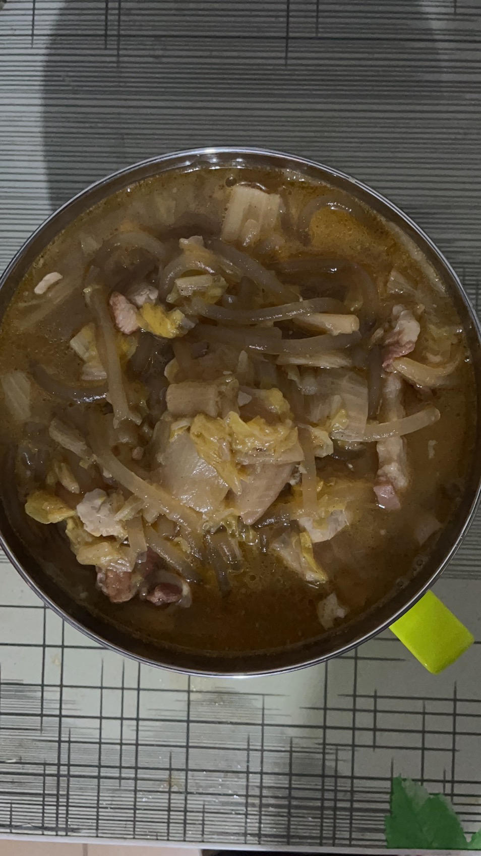 白菜猪肉豆腐炖粉条（宿舍版）