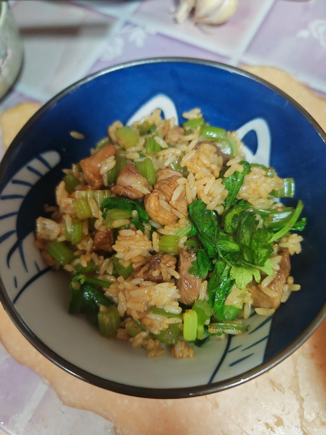 鸭肉炒饭