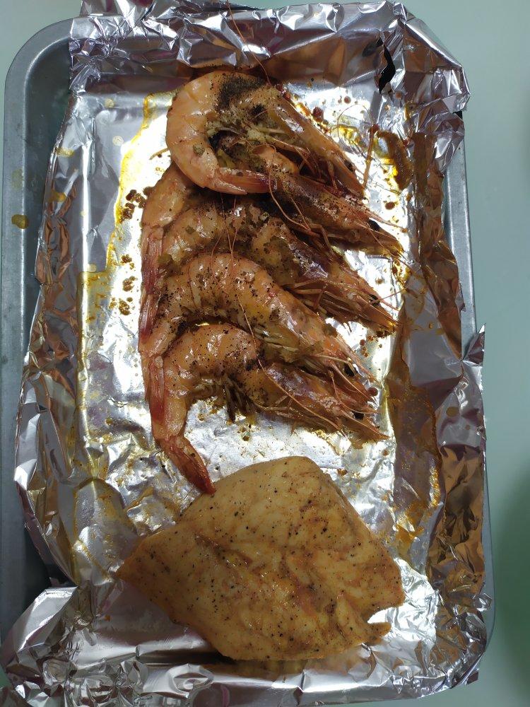 烤箱版烤大虾