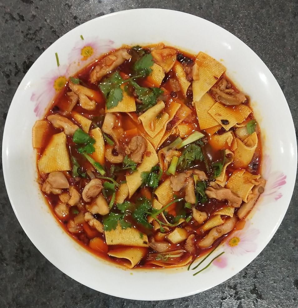 水煮豆皮的做法