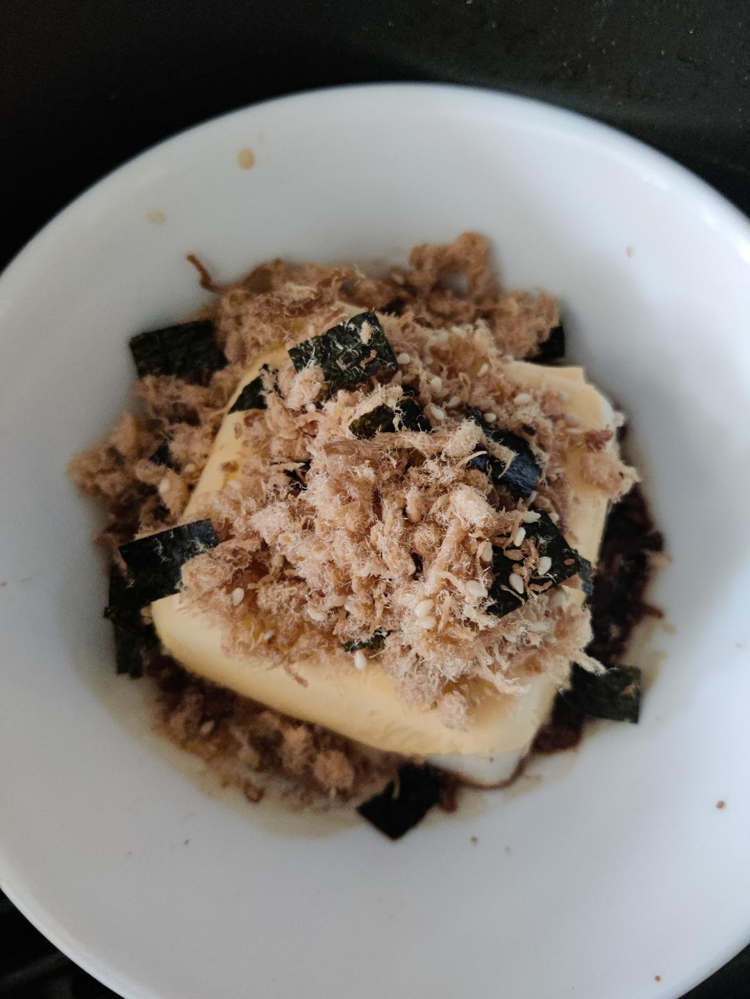 日式芝士肉松豆腐『微波炉2分钟』不用开火的美食