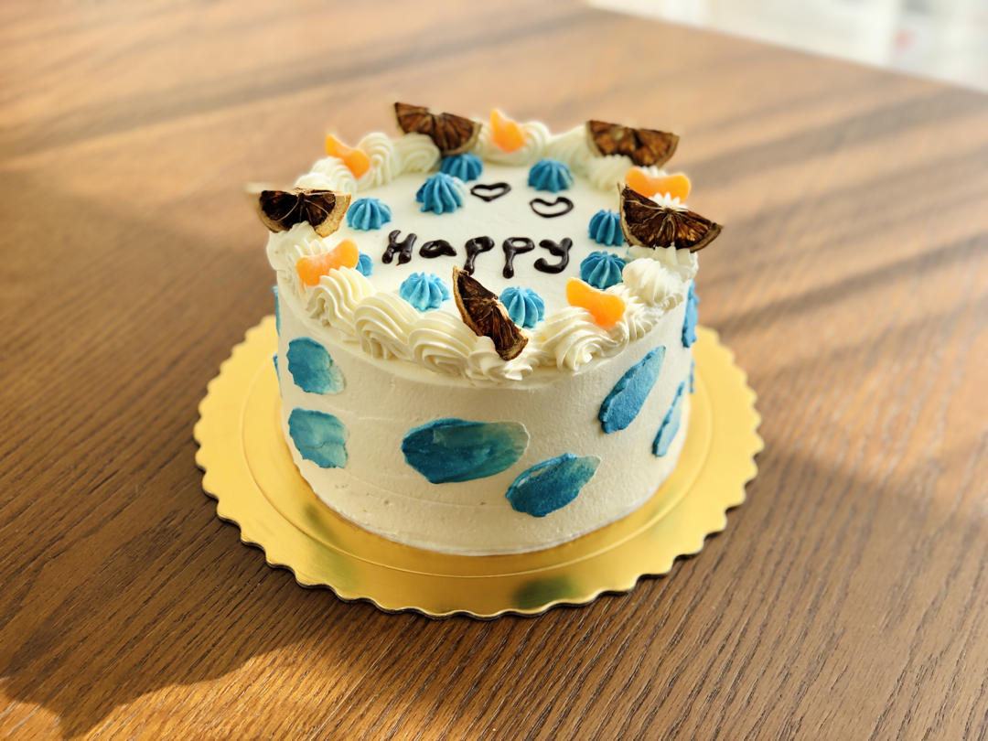 超级简单的味多美同款生日蛋糕（6寸），新手也能高度还原