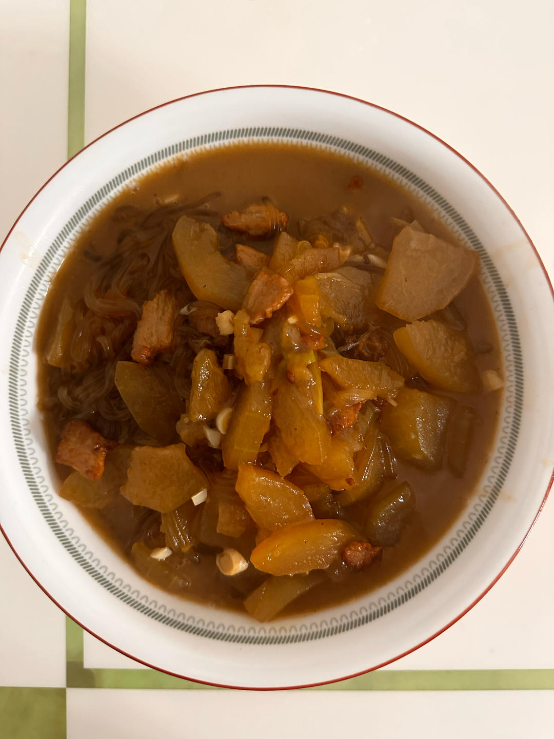 冬瓜炖粉条