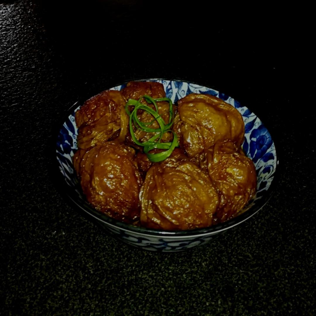 自己做的油面筋塞肉