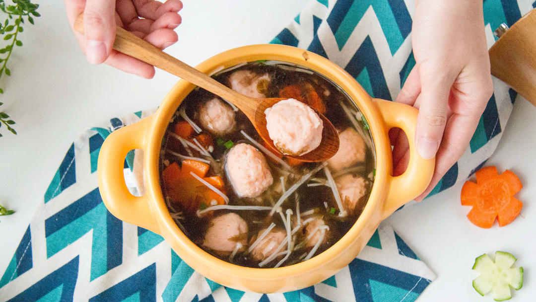 紫菜虾滑汤的做法