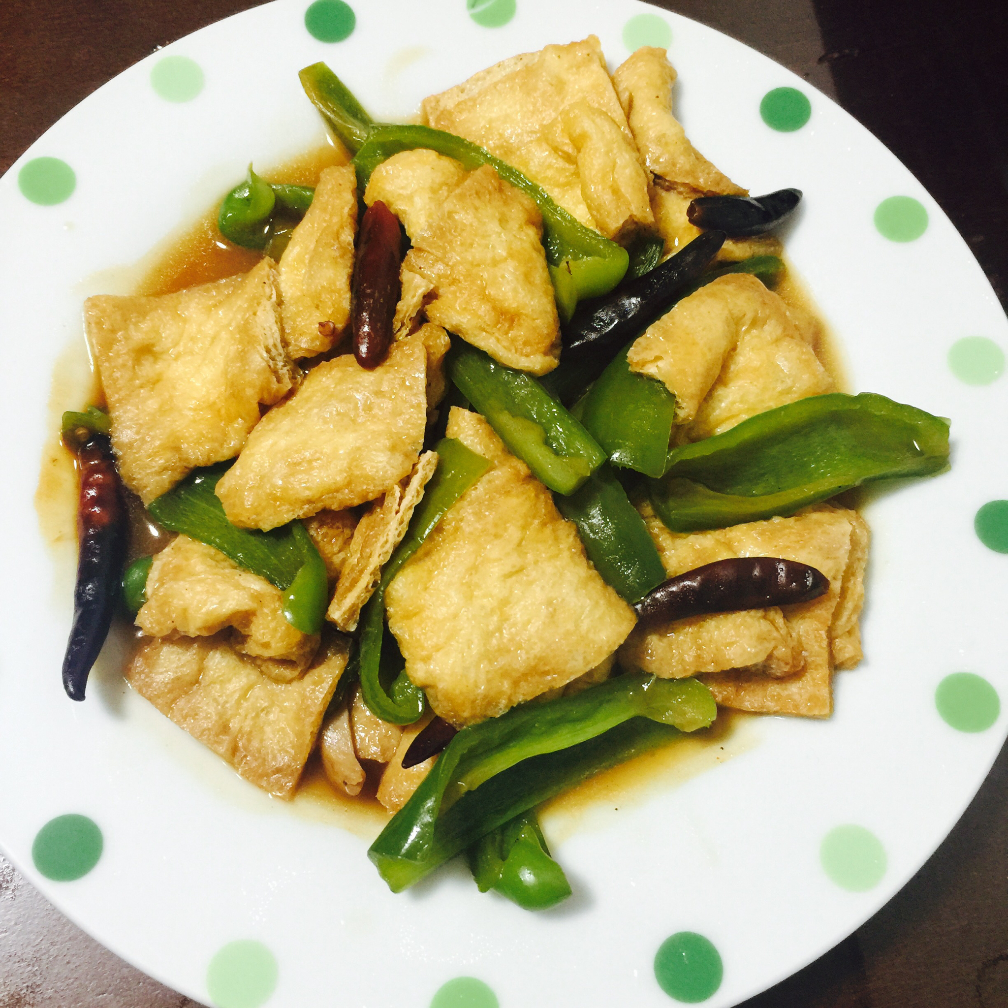 哔哩哔哩_做的油豆腐丁炒青椒