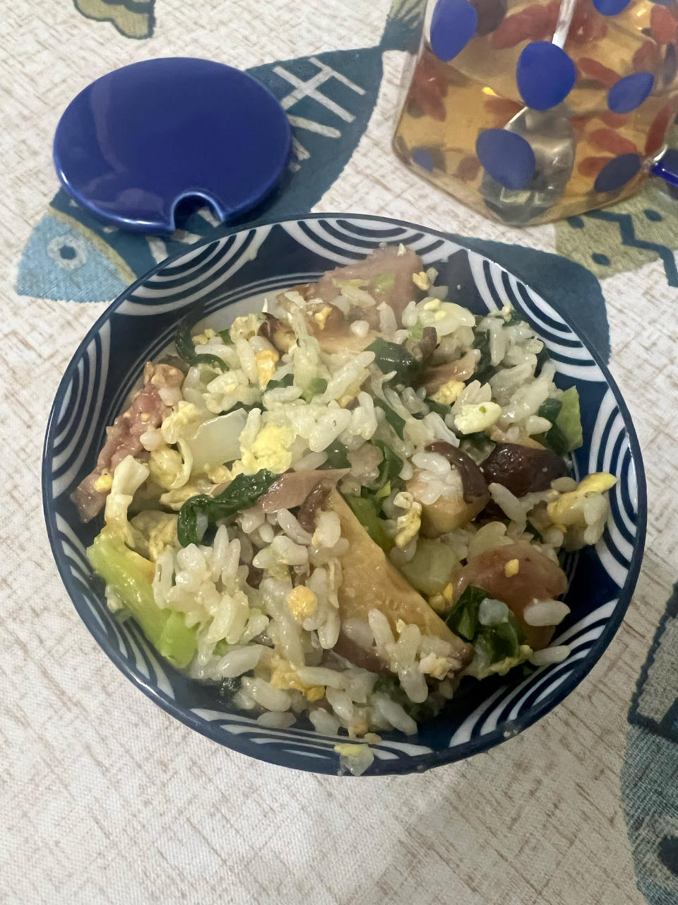 青菜炒饭，绝不发黄哦