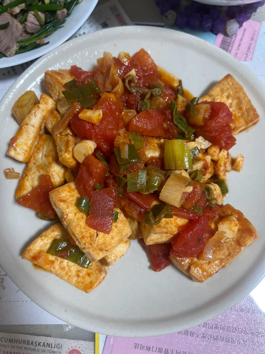 西红柿烧豆腐
