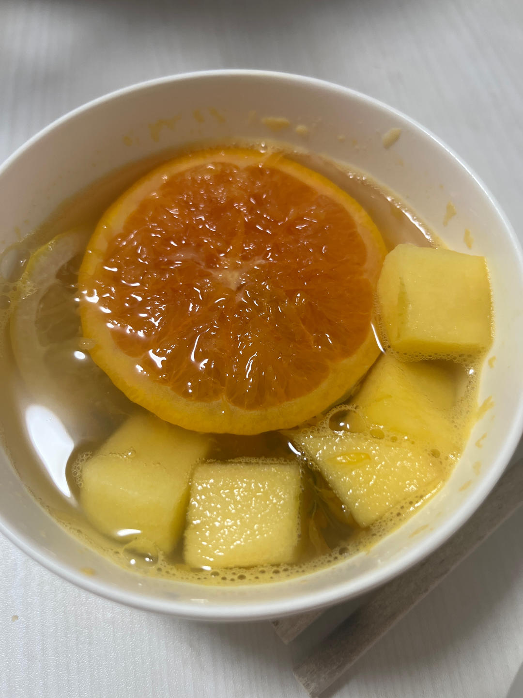 苹果热橙柠檬茶