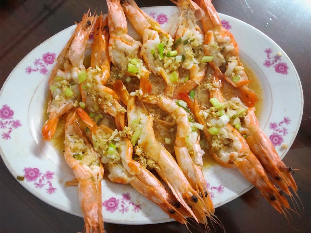 【曼食慢语】清蒸蒜蓉填虎虾