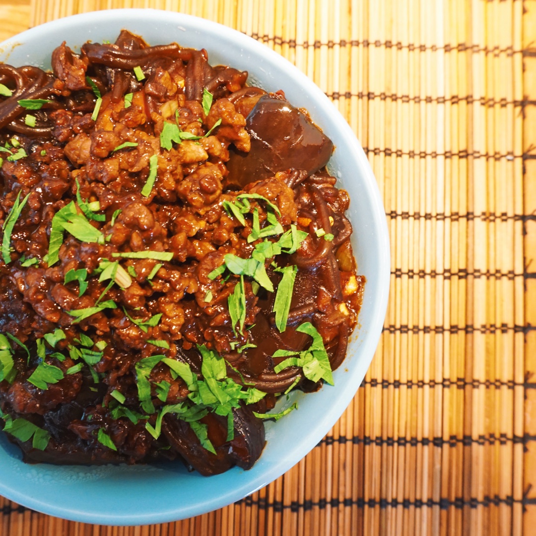 红烧肉沫茄子