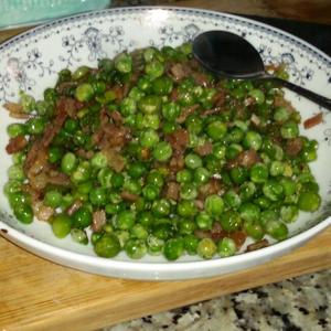 腊肉末末豌豆的做法 步骤2