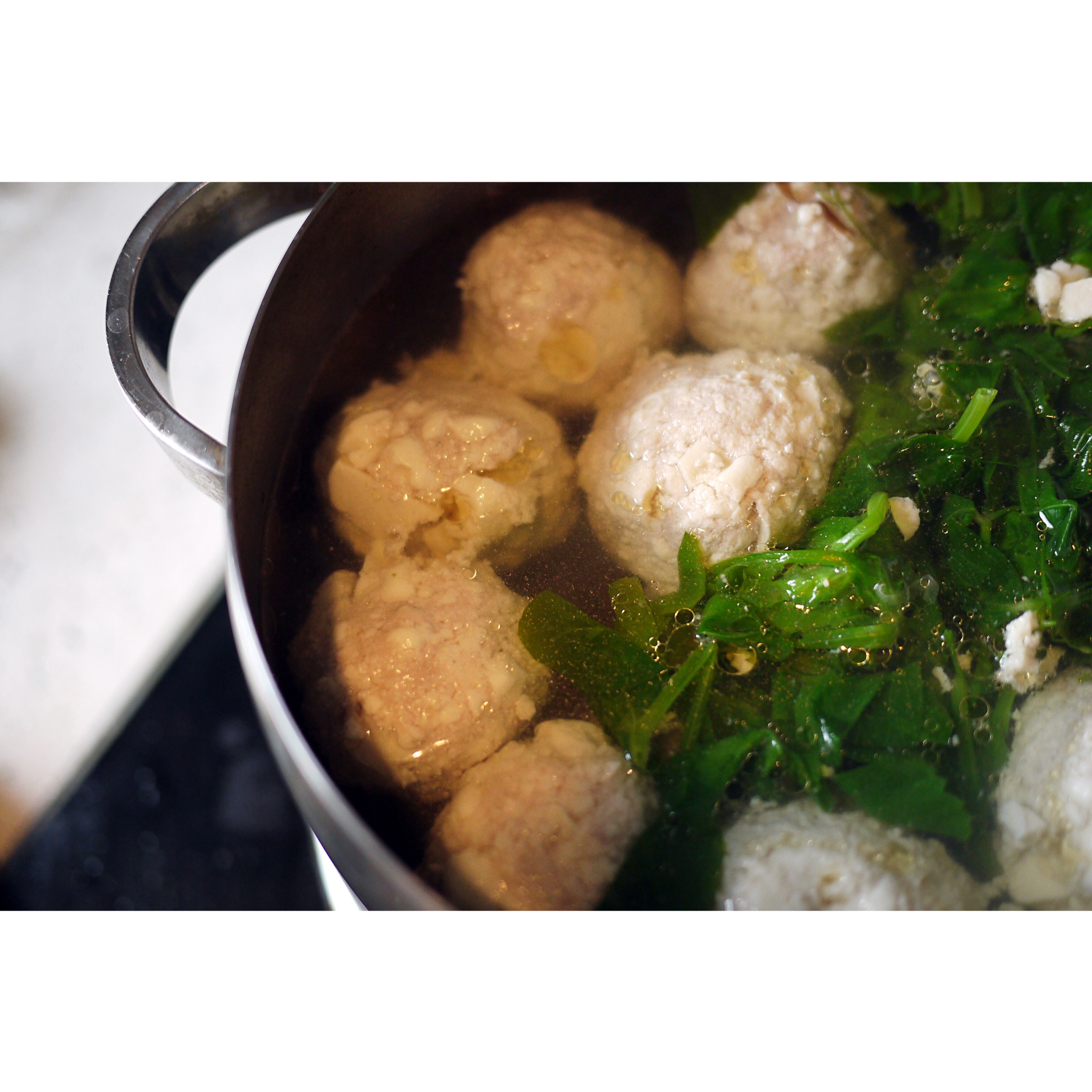 豆腐圆子蔬菜汤—家常菜