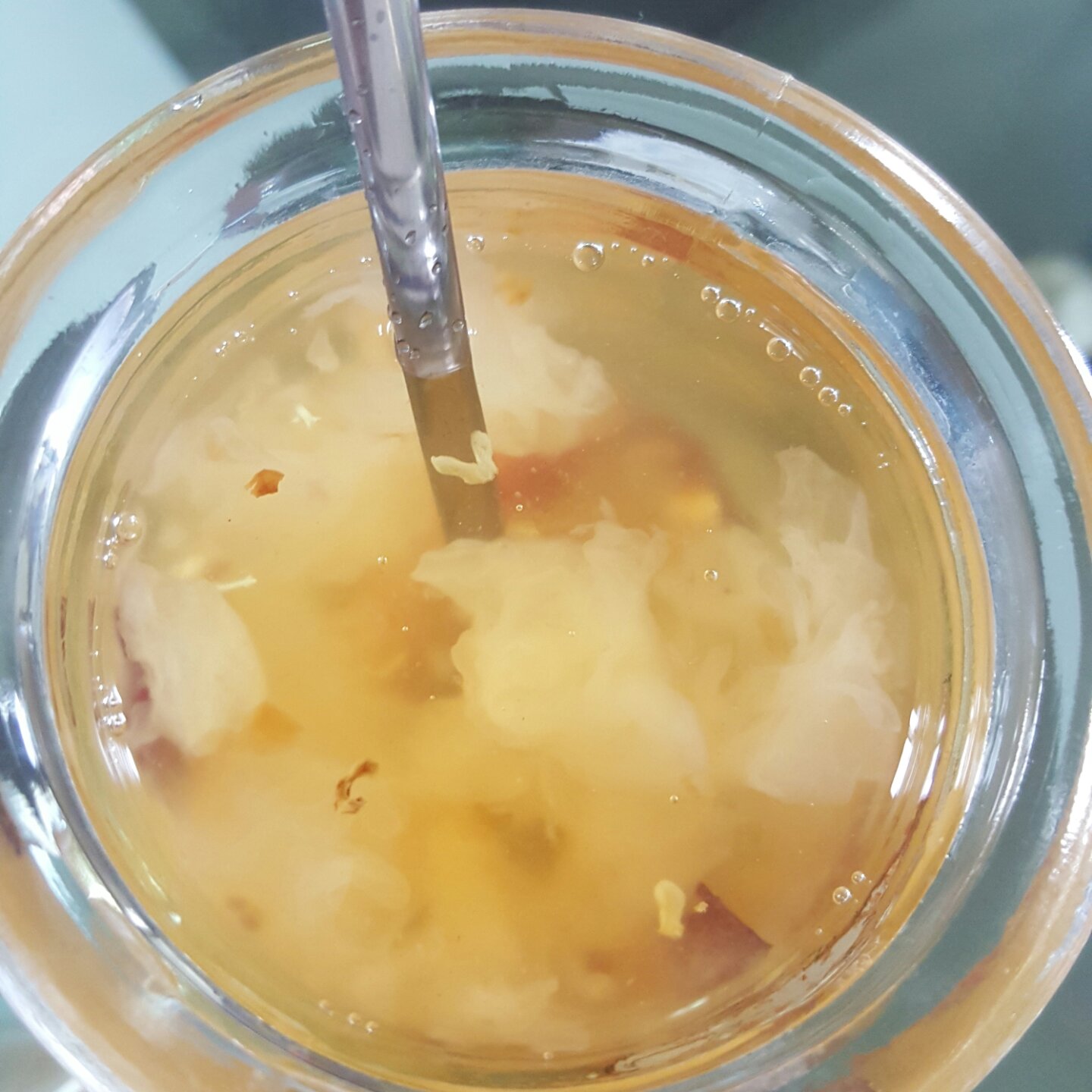 这一碗，只长颜值不长膘！（银耳桃胶皂角米）