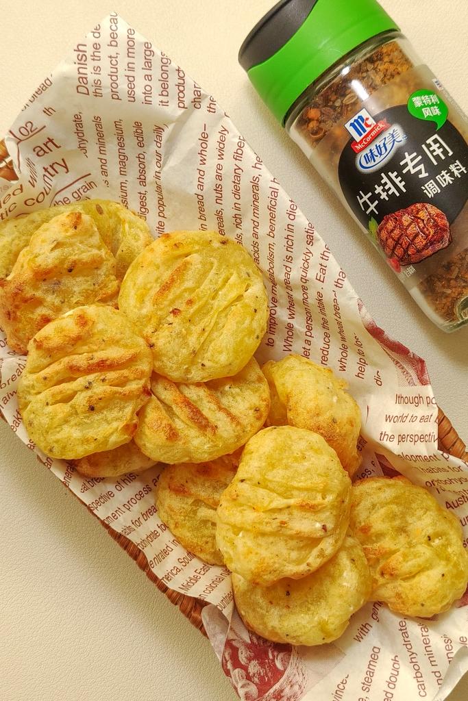 免油炸🔥黑椒烤薯饼❤️解馋低脂小食