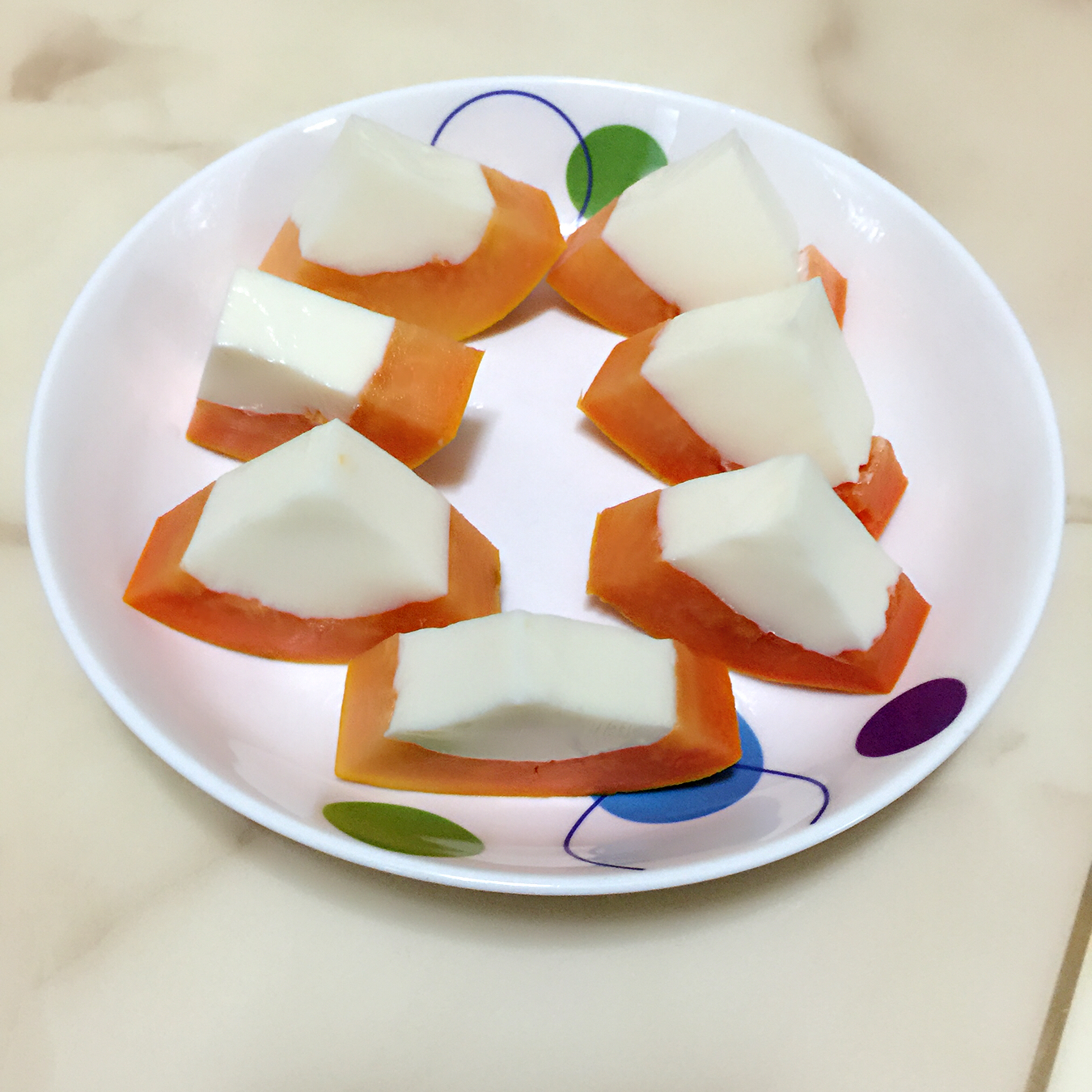 木瓜椰奶冻
