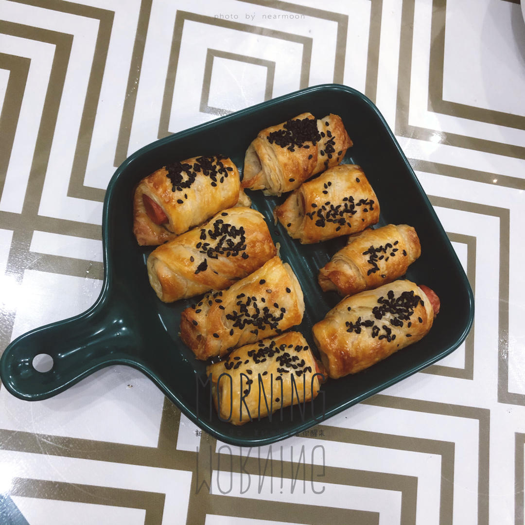 空气炸锅：手抓饼变可颂(烤箱也可)