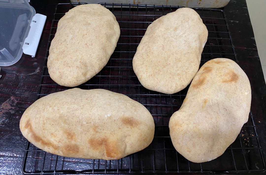 超快手的三明治伴侣| 冷藏法鲁邦种全麦口袋面包（Pita Bread）|消耗鲁邦种