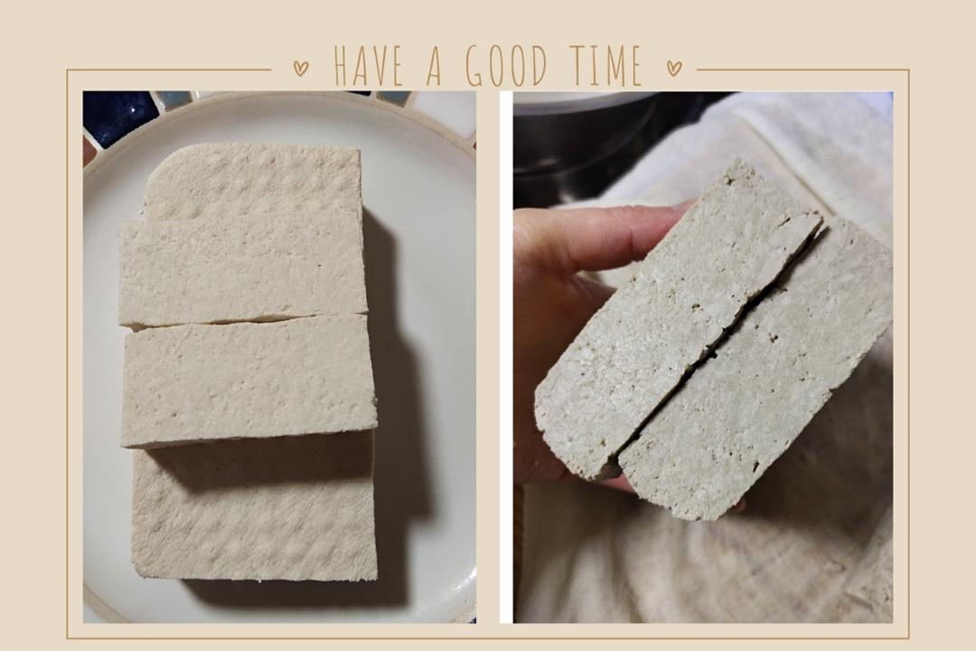 自制黑、白老豆腐（白醋点浆）