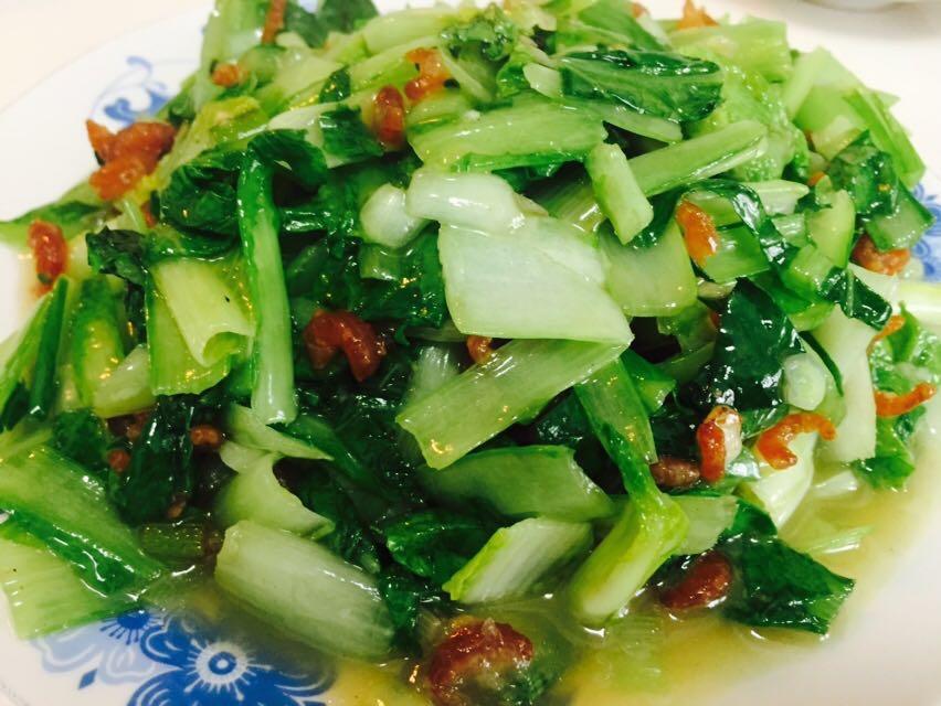 海米小白菜的做法